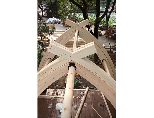 湖北非洲菠萝格廊架